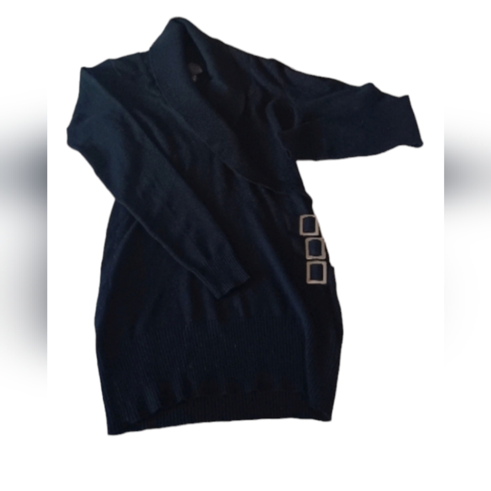 Cowl Neck Black Sweater
